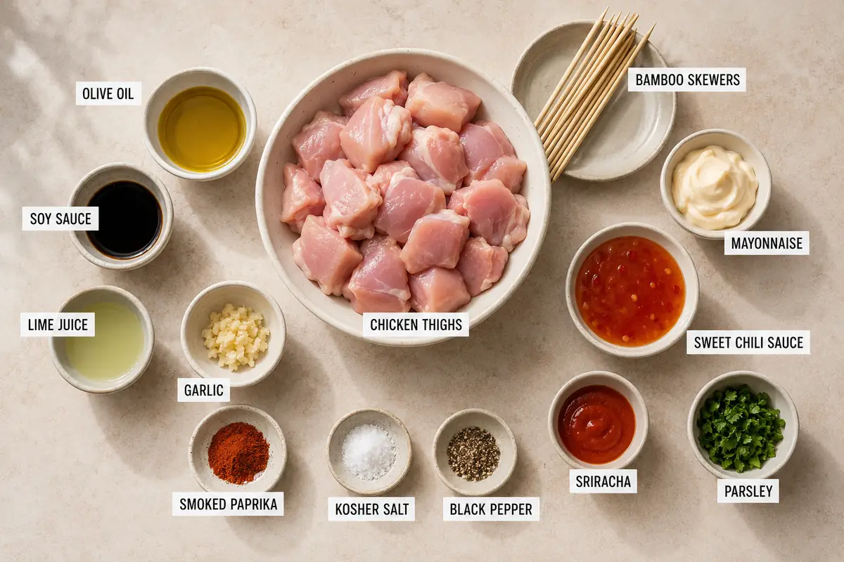 Bang Bang Chicken Skewers for Easy Dinners