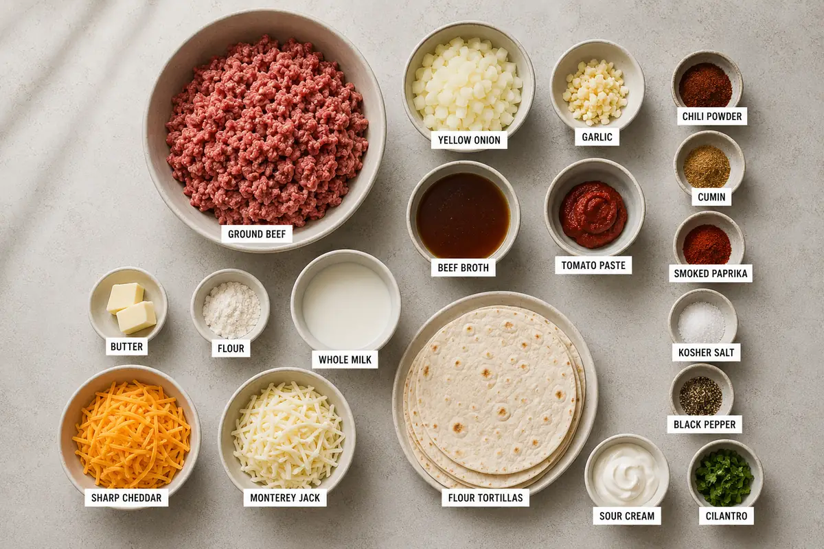 Cheesy Beef Burritos for Easy Dinners