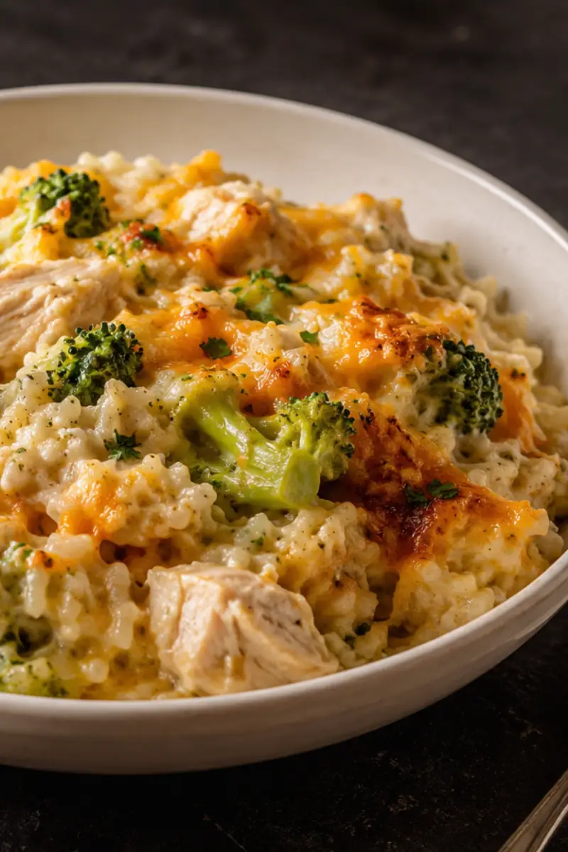 Cheesy Broccoli Chicken and Rice Casserole for Busy Weeknights