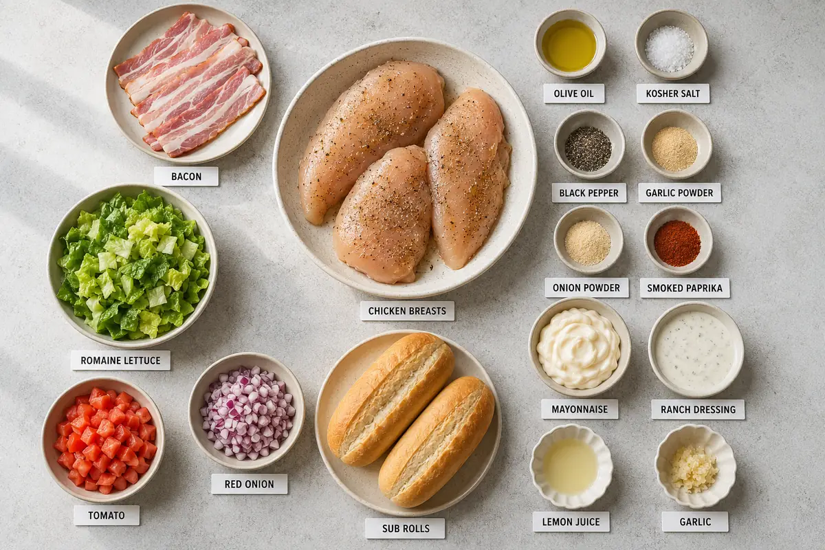 Loaded Chopped Chicken Bacon Ranch Sandwich for Easy Dinners