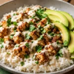 Loaded Coconut Chicken Rice Bowl for Easy Dinners Loaded Coconut Chicken Rice Bowl For Easy Dinners With Coconut Rice, Creamy