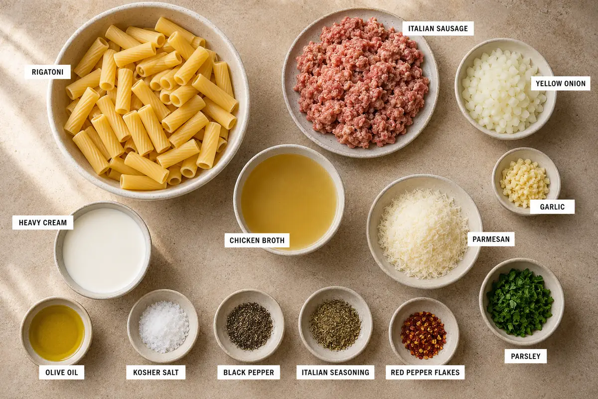 Creamy Italian Sausage Rigatoni for Busy Weeknights