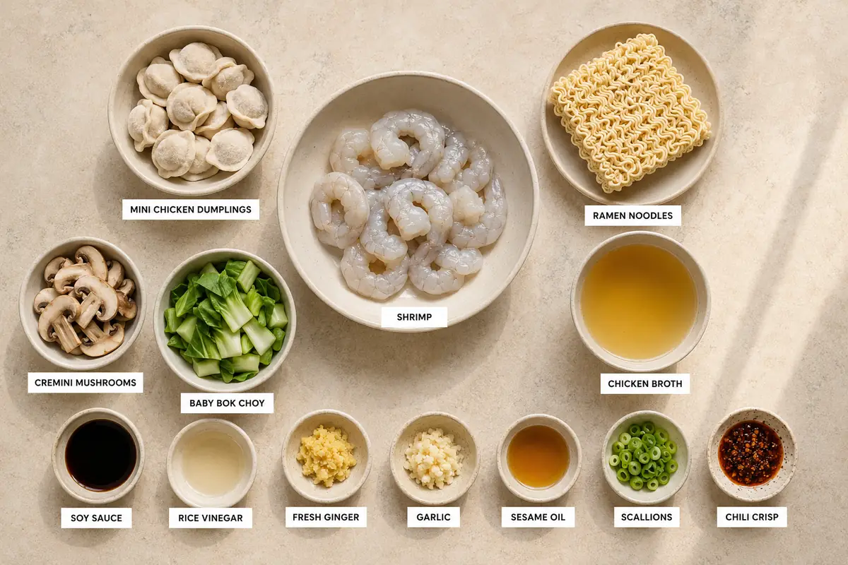 Loaded Dumpling Ramen Bowl for Busy Weeknights