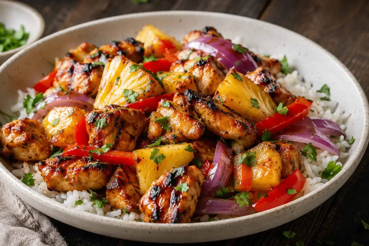 Sticky Hawaiian Chicken Sheet Pan for Busy Weeknights Sticky Hawaiian Chicken Sheet Pan For Busy Weeknights With Pineapple And Peppers