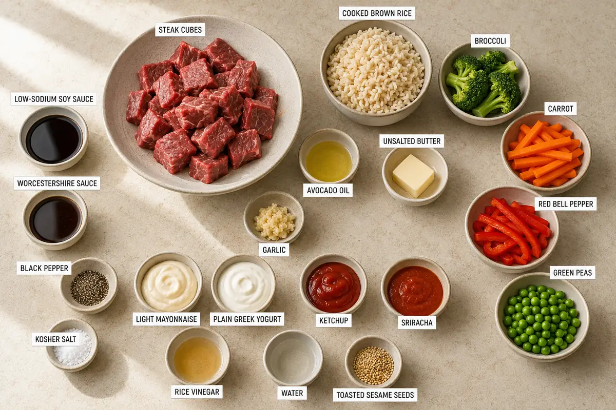 Loaded Hibachi Steak Bowls for Easy Dinners