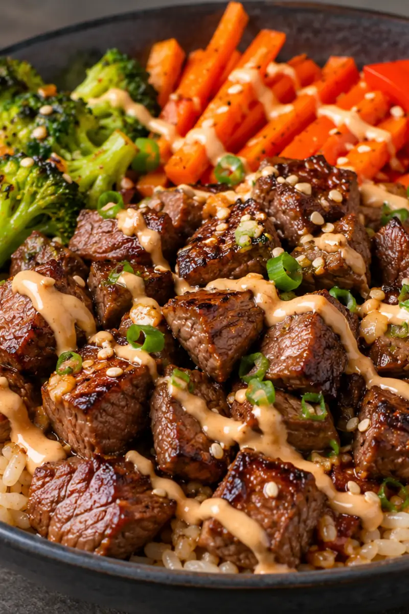 Loaded Hibachi Steak Bowls for Easy Dinners