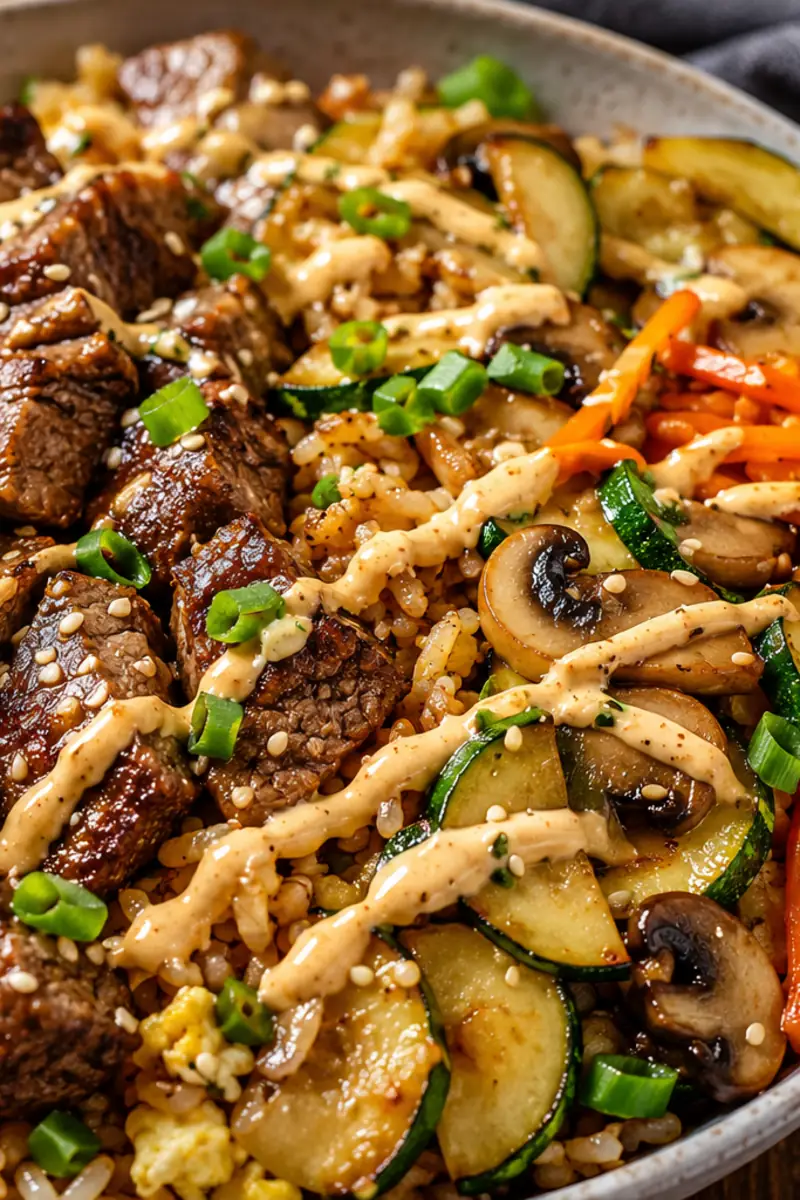 Loaded Hibachi Steak Bowls for Easy Dinners