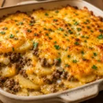 Cheesy Hobo Casserole with Ground Beef for Easy Dinners Cheesy Hobo Casserole With Ground Beef Layered With Tender Potatoes And Melted