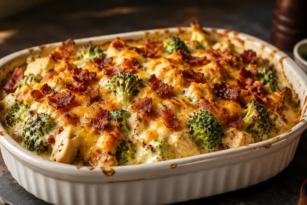 Cheesy Low Carb Chicken Casserole For Busy Weeknights Bubbling Under Browned Cheddar