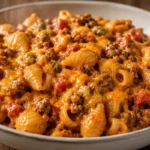 One Pot Cheesy Taco Pasta for Busy Weeknights One Pot Cheesy Taco Pasta With Creamy Shells, Browned Beef, And Melted