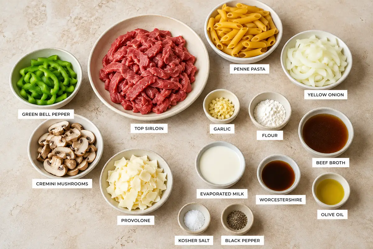 Creamy Philly Cheesesteak Pasta for Busy Weeknights