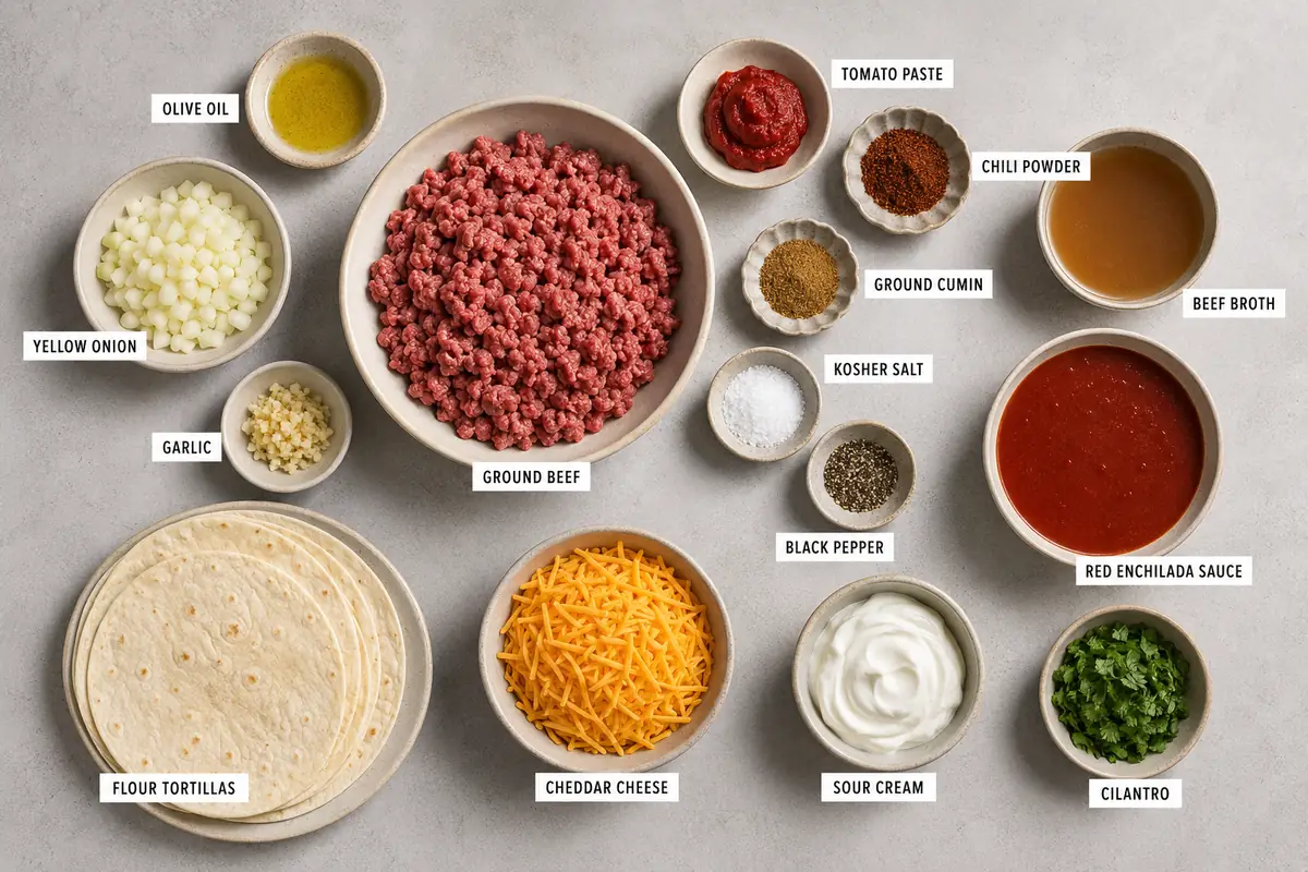 Smothered Ground Beef Burritos for Easy Dinners