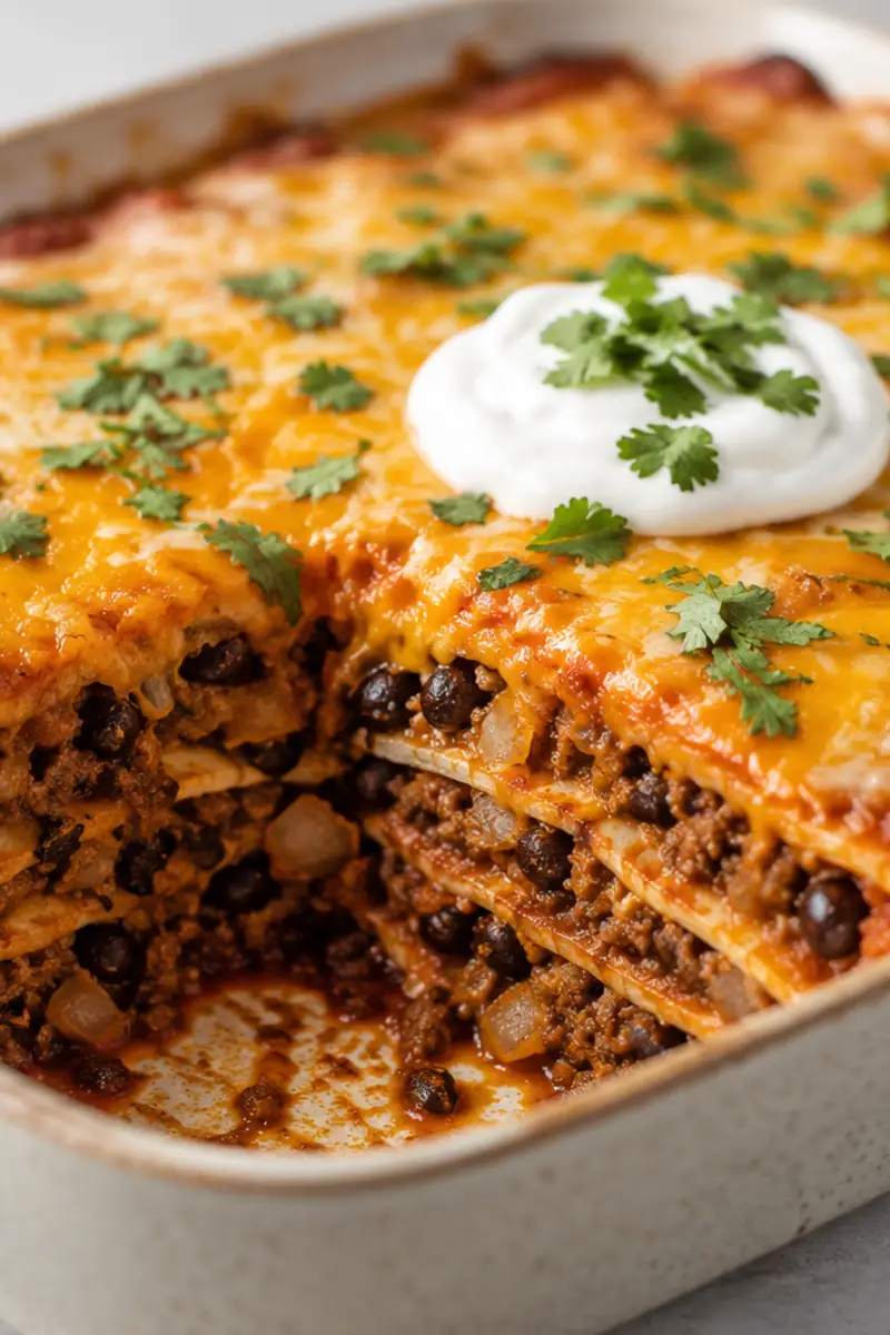 Cheesy Taco Lasagna for Easy Dinners