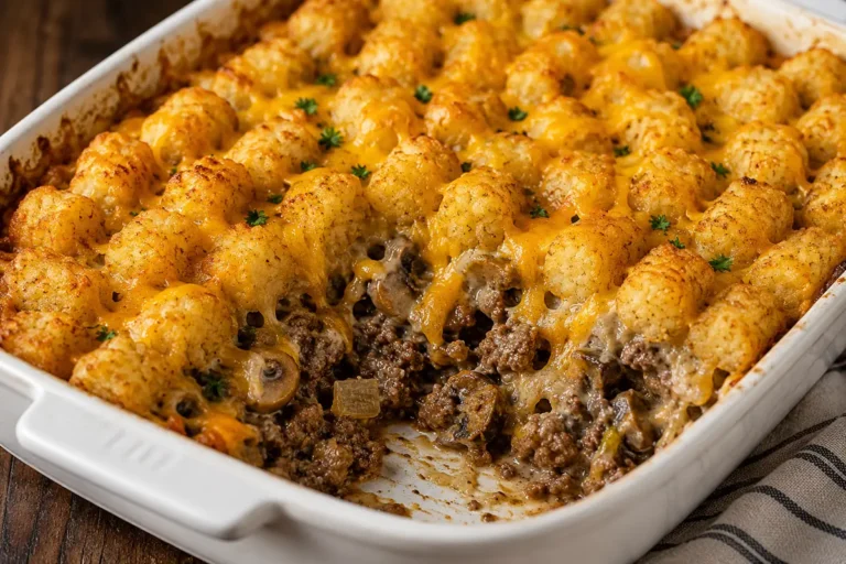 Cheesy Tater Tot Casserole With Ground Beef: Weeknight Win With Golden Tots