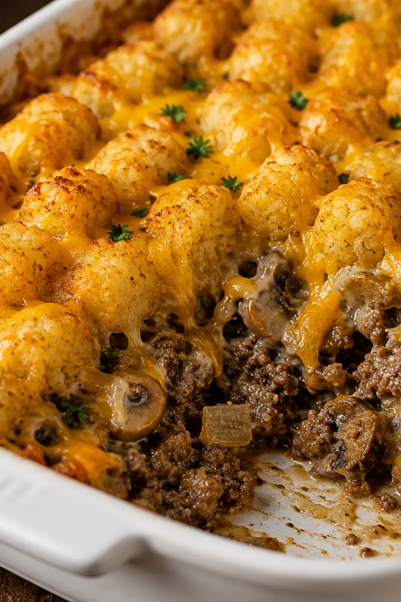 Cheesy Tater Tot Casserole with Ground Beef: Weeknight Win
