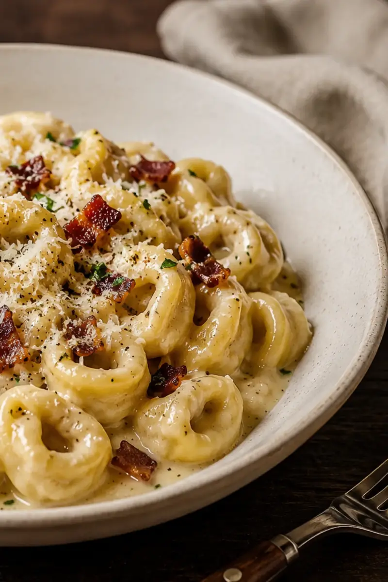 Creamy Tortellini Carbonara for Busy Weeknights