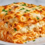 Cheesy Buffalo Ranch Chicken Lasagna for Easy Dinners Cheesy Buffalo Ranch Chicken Lasagna For Easy Dinners With Browned Mozzarella And