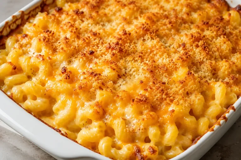 Creamy Baked Macaroni And Cheese For Easy Dinners In A Bubbling Casserole