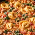 Creamy Spinach And Tomato Tortellini For Easy Dinners With Ground Turkey, Spinach,