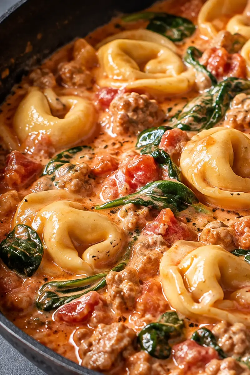 Creamy Spinach and Tomato Tortellini for Easy Dinners