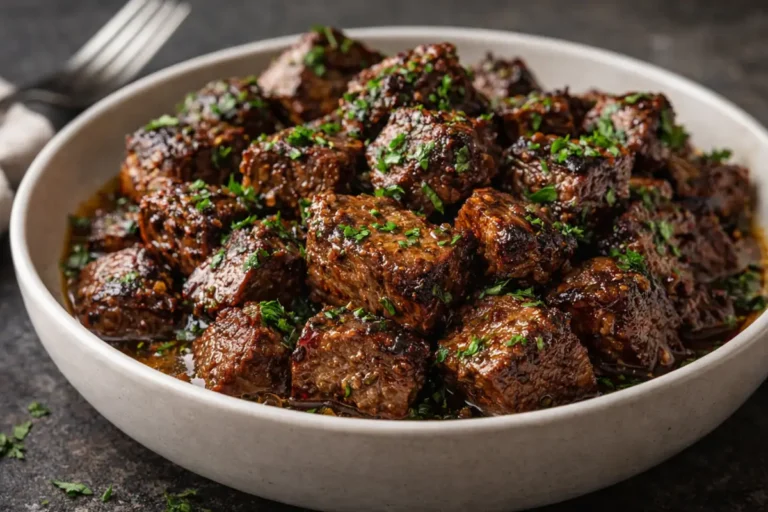 Juicy Garlic Butter Steak Bites Quick Dinner Ideas With Browned Sirloin Cubes