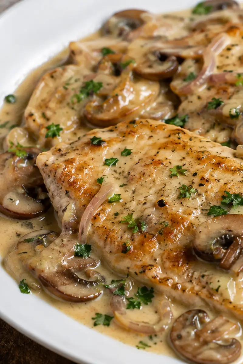 Saucy Skillet Chicken with Mushroom Wine Sauce for Easy Dinners