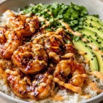 Loaded Teriyaki Shrimp Rice Bowls for Busy Weeknights Loaded Teriyaki Shrimp Rice Bowls For Easy Dinners With Glazed Shrimp, Rice,