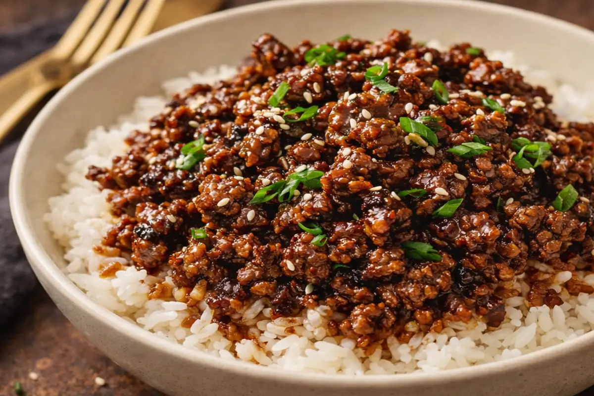 Korean Ground Beef Bowl: The Ultimate 25 Minute Weeknight Dinner With Glossy